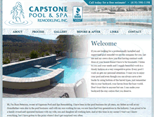 Tablet Screenshot of capstonepool.com